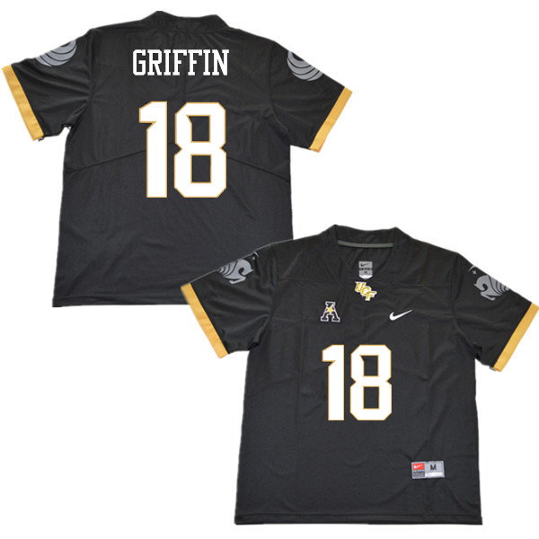 Men #18 Shaquem Griffin UCF Knights College Football Jerseys Sale-Black - Click Image to Close